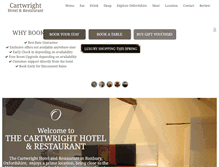 Tablet Screenshot of cartwright-hotel.co.uk